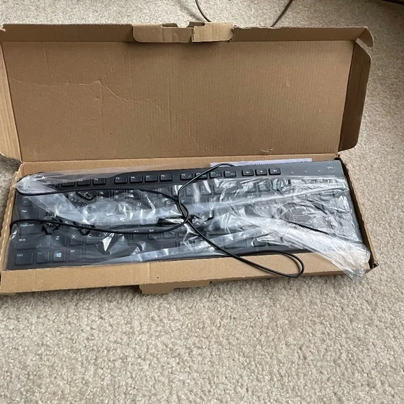 Black Dell Wired Keyboard