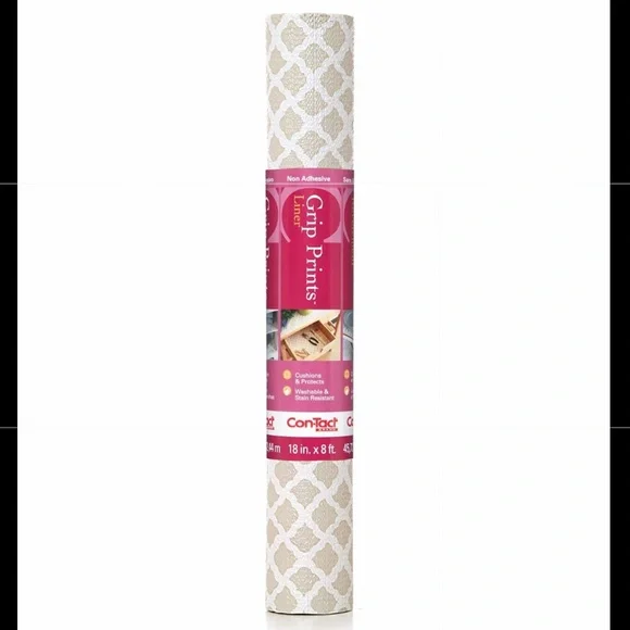 Con-Tact Brand Grip Prints Non-Adhesive Shelf and Drawer Liner - Set of 3