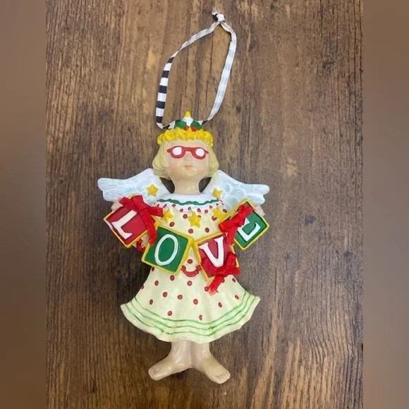 Vintage Mary Engelbreit Angel Christmas Ornament