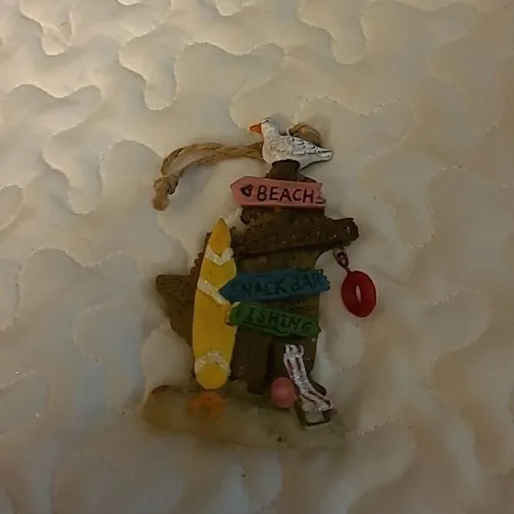 Beach Sign Ornament