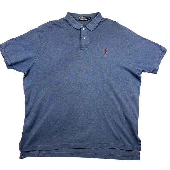 Polo By Ralph Lauren Polo Shirt‎ Mens 2XL Blue Short Sleeve Cotton Pony Logo