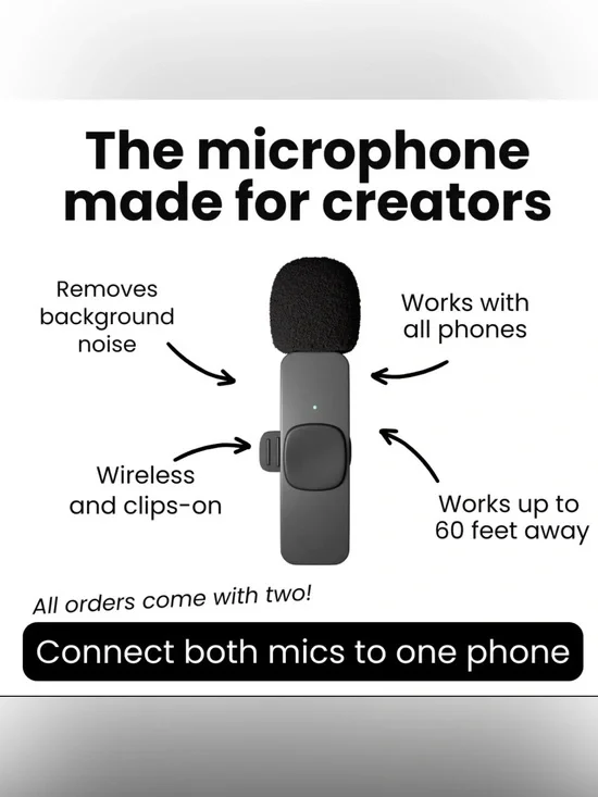 Magic Pop Mic | 2-Pack Wireless Microphones with Apple Connector