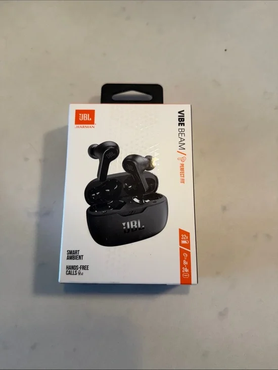NWT JBL Vibe Beam True Wireless Earbuds - Black