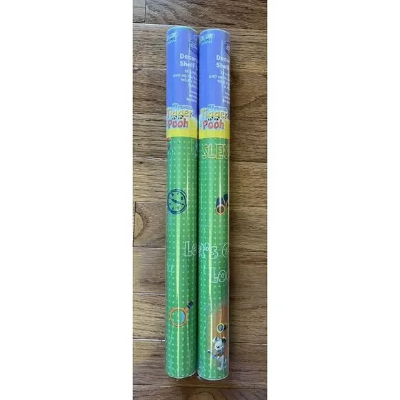 TWO Rolls Disney My Friends Tigger Pooh Decorative Shelf Liner 16
