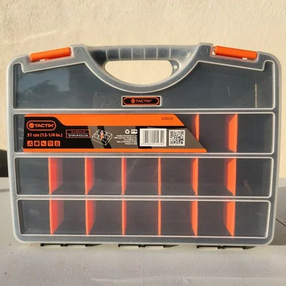NEW 21 Compartment Plastic Portable Small Parts Organizer Tool Box Divider Divid