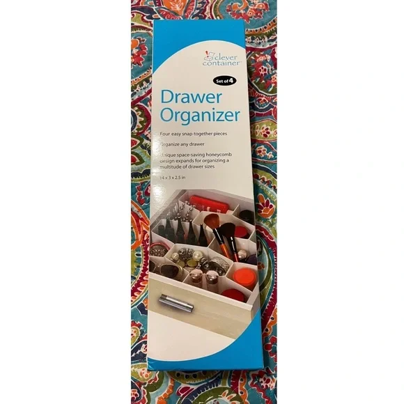 NWT White Drawer Organizer Set