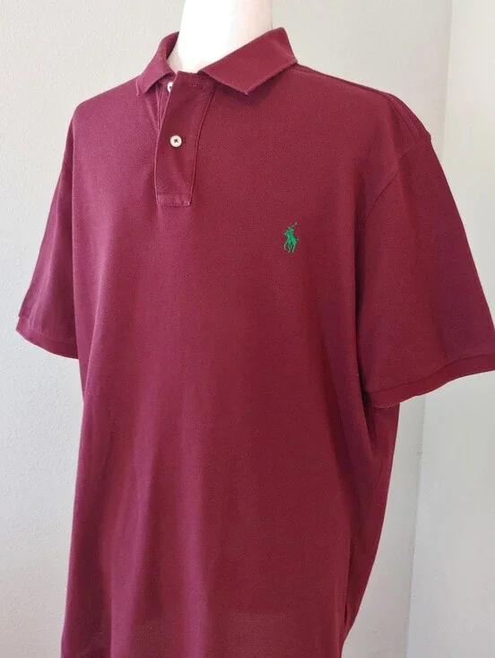Polo Ralph Lauren Classic Fit Polo Maroon Men's Large