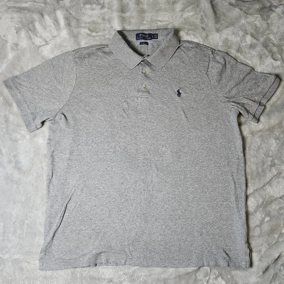 Polo Ralph Lauren Gray Polo Shirt – Men’s Large Classic Fit