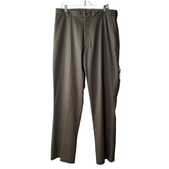 Nike Men 36x34 Cotton Blend Wrinkle Resistant Flat Front‎ Golf Pants