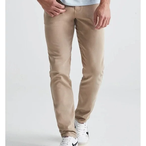 Du/er N2X‎ Pants No Sweat Men's 32 x 32 Khaki Stretch Performance Slim Tapered
