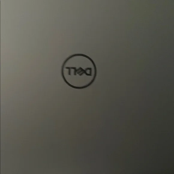 Dell Black Sleek Laptop with Brushed Metal Finish