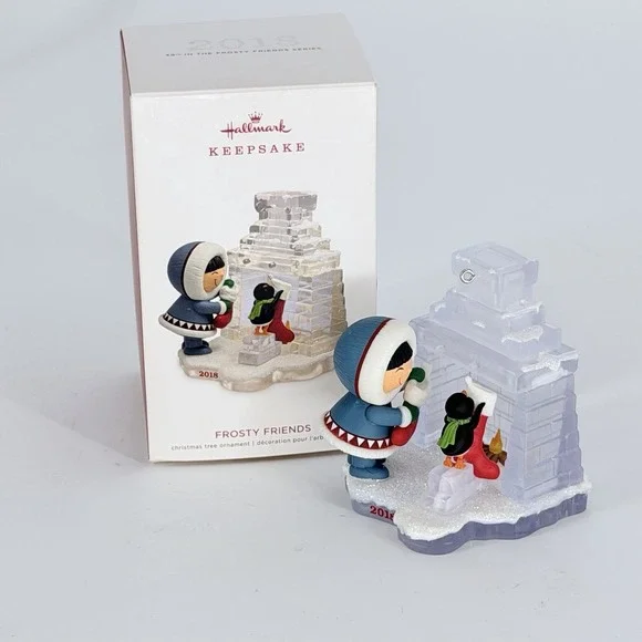 Hallmark Ornament Frosty Friends 39th in Series Hanging Stockings 2018