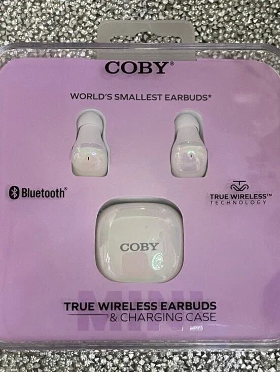 NwT Iridescent White True Wireless Earbuds with Charging Case