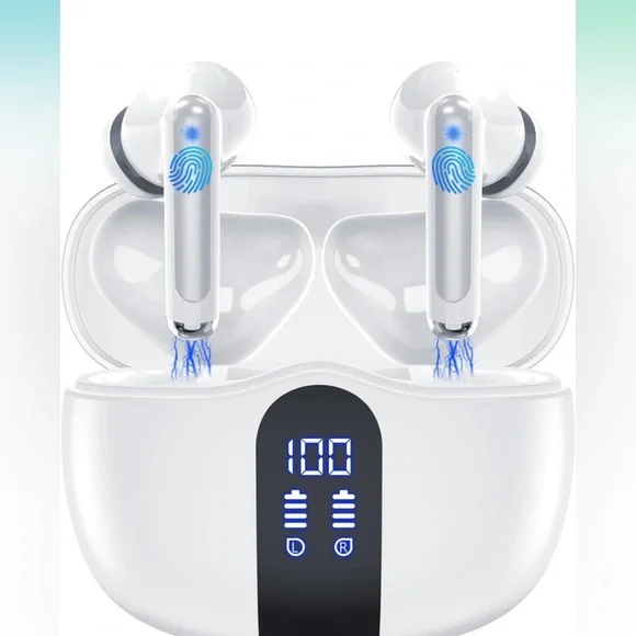 True Wireless Earbuds Bluetooth Headphones 5.3 Bass Boosted Ear Buds 60H
