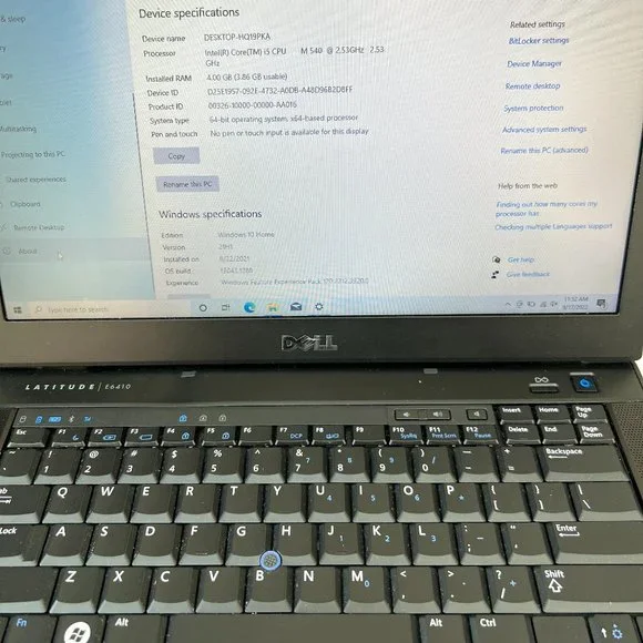Dell Latitude E6410 | i5 | 4GB RAM | W10 Home | 128GB SSD | Good Battery