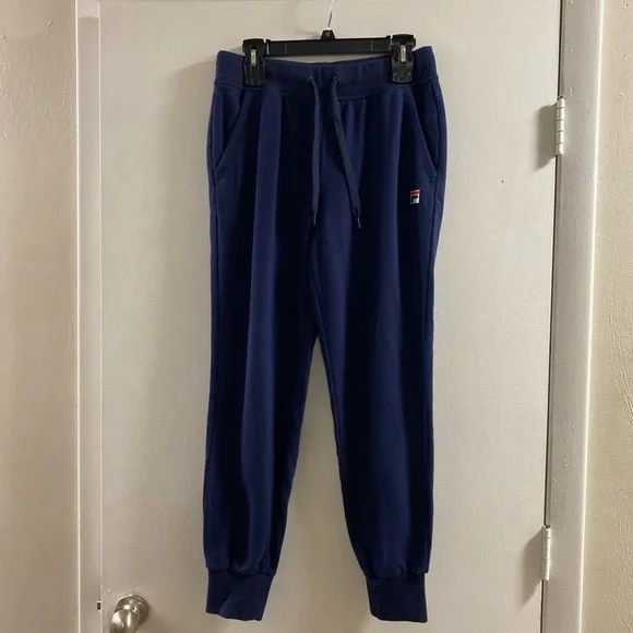 Y2K Fila Navy Joggers with Drawstring‎