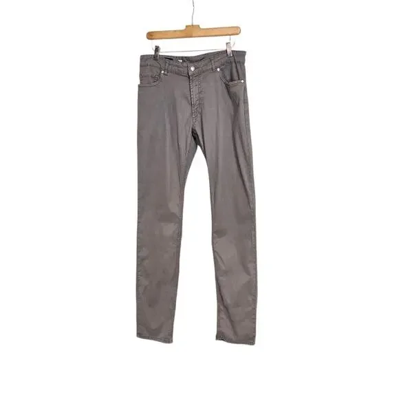 Peter Millar Collection Gray Tencel Cotton Blend Straight Leg Chino Pants