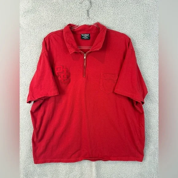Polo by Ralph Lauren Men's vintage Red Polo Shirt XL