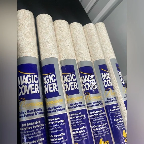 Magic Cover Adhesive Graphite Sand Contact Paper. 6 Rolls