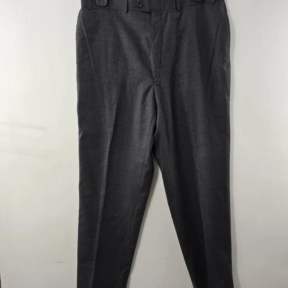 Ralph Lauren Total Comfort Wool Dress Pants Tailored Extend Tab Button Trousers