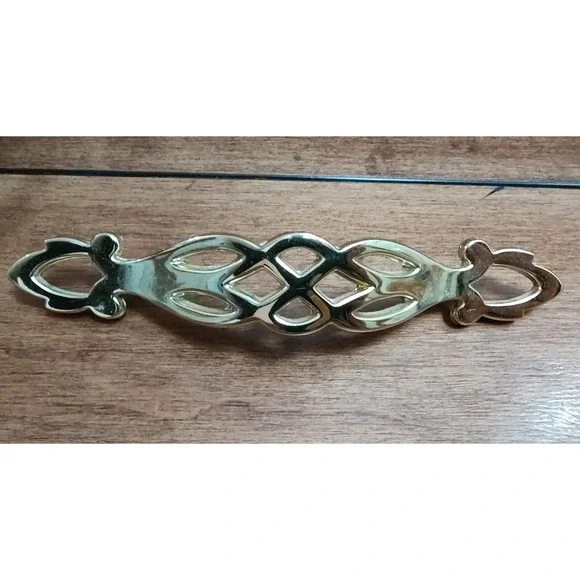 Brass Finish Door Drawer Pulls Cabinet Hardware ~3
