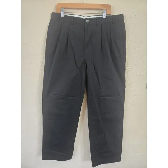 Lacoste Men's Khaki Dress Pants, Black, Size 38x30