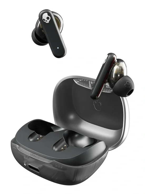Skullcandy Black transparent smoking buds Wireless Earbuds with Charging Case