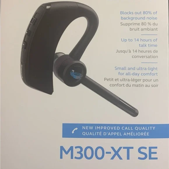 NEW. M300-XT SE Black Bluetooth Headset - Wireless Mono Earbud