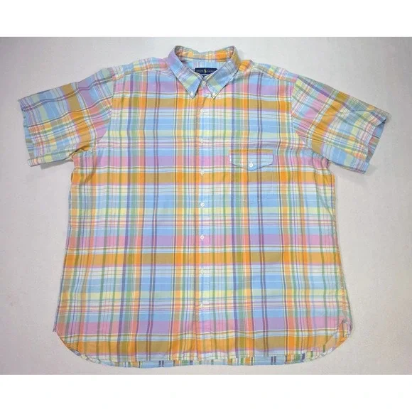 Polo Ralph Lauren Polo Shirt Mens 2XB Big LIMITED USE Beach Twill Short Sleeve