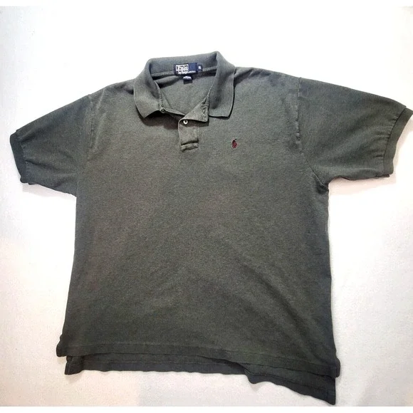 Polo Ralph Lauren‎ Men's Medium Dark Gray Short Sleeve Polo Shirt