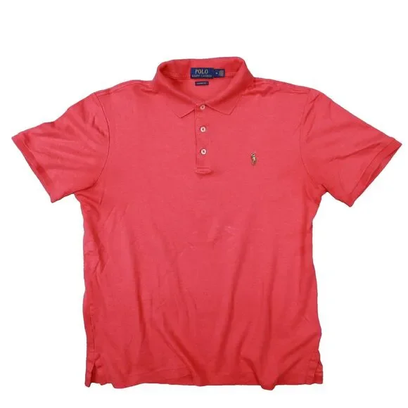 Polo Ralph Lauren Men's Classic Fit Red‎ Short Sleeve Polo Size Medium
