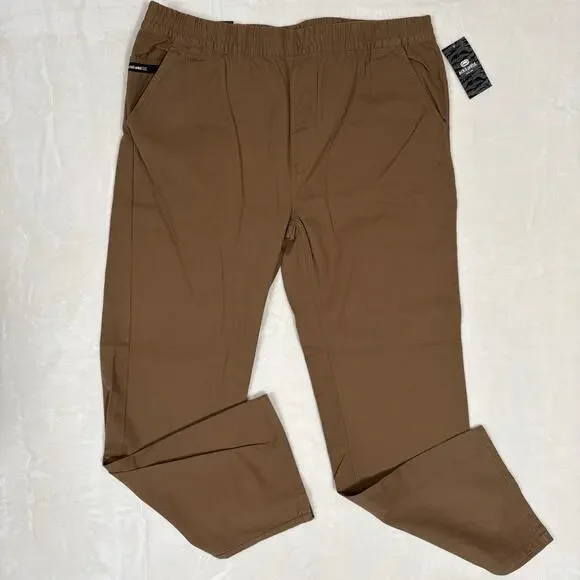 Ecko Untld. Dark Chino Classic Fit Pants Size 46x34 NWT Elastic Waist Cotton
