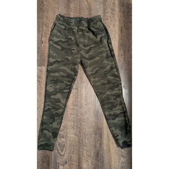 BKLYN Athletics The Jogger Men M Green Camo Zip Pocket Elastic Waist Joggers