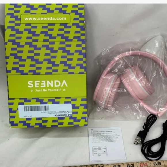 Pink Wireless Headphones