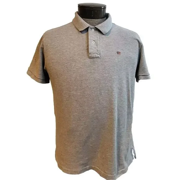 Polo Jeans Co Ralph Lauren Polo Shirt Mens XL Gray Cotton‎ Vintage Embroidered