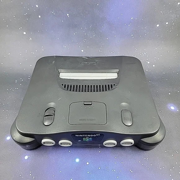 Nintendo 64 NUS-001 (USA) Black Console Only W/ Jumper Pak Tested Working
