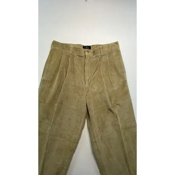 Bill Blass Caramel Tan￼men’s 36W/32L Corduroy pants Vintage, Casual,office