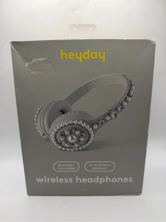 heyday Wireless Headphones with Decorative Pearls