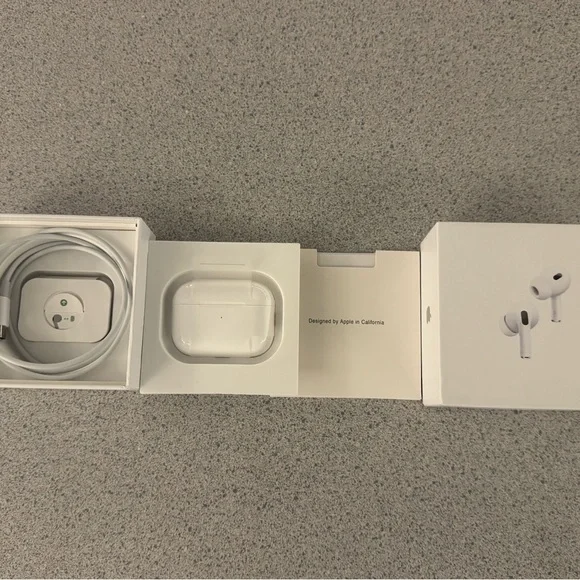 Apple AirPods with White Charging Case