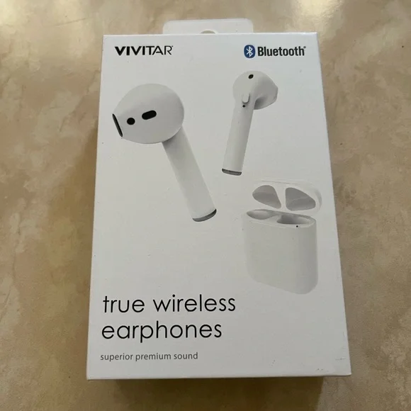 Vivitar Bluetooth True Wireless Earphones - White