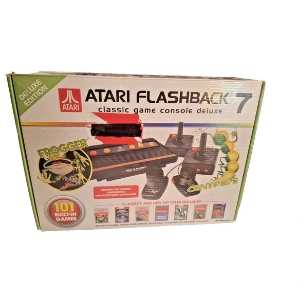 Atari Flashback 7 Classic Game Console 101 Built-In Games with Wireless Control