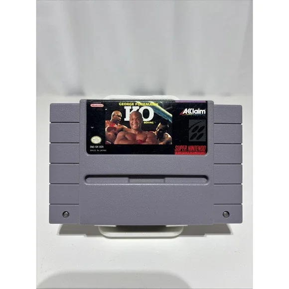 George Foreman's KO Boxing Super Nintendo Entertainment System 1993 Tested Works