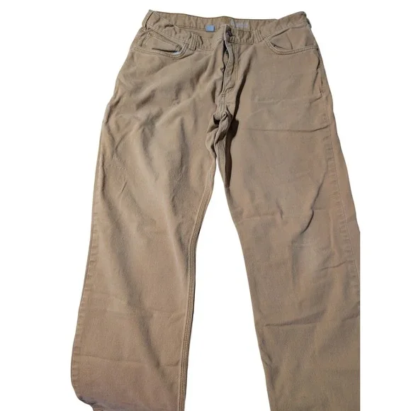 Carhartt Relaxed Fit‎ Beige Canvas Carpenter Pants Men's 36x32 A2