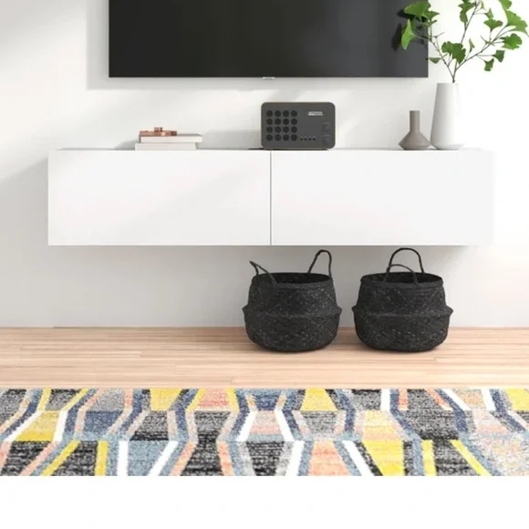 White tv stand