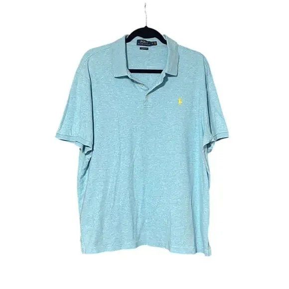 Polo Ralph Lauren Men's sz XL Classic Fit 100% Cotton Yellow Pony Polo
