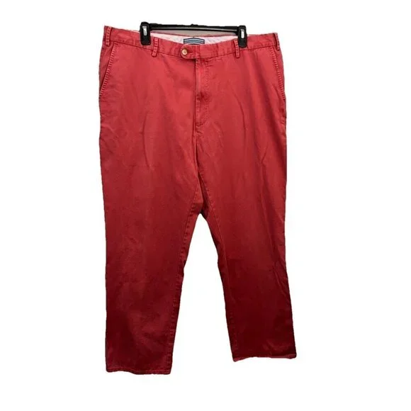 Peter Millar Tarheel Coral Cotton Pants Mens 40 Khakis Golf Sports Casual
