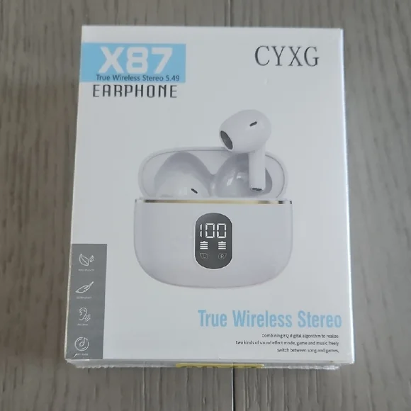 X87 True Wireless Stereo Earbuds - White