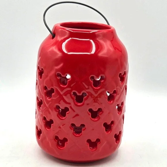 Disney Official Mickey Mouse Ceramic Garden Lantern 7
