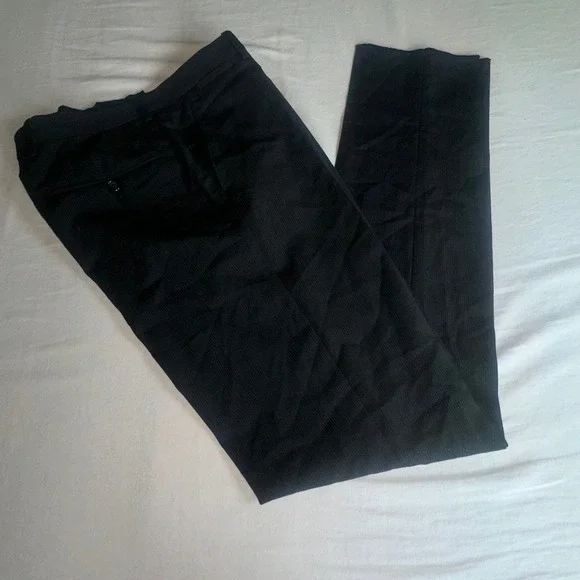 New Dolce & Gabbana Staff Mens Black Pinstripe Dress Pants Trousers Size 33 US