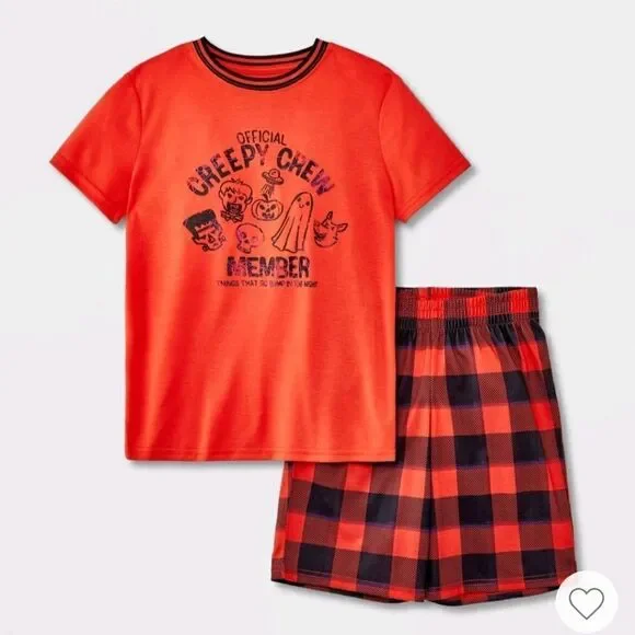 Nwt Boys' 2pc 'Monster' Halloween Pajama Set - Cat & Jack